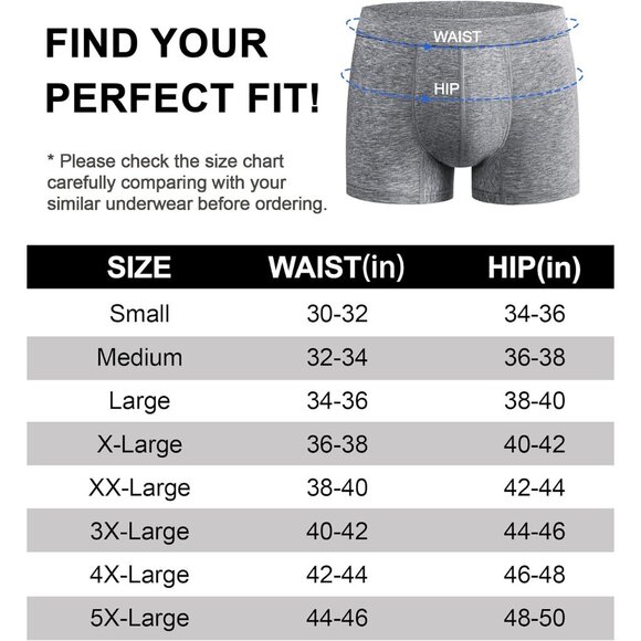 Men's Leakproof Incontinence Underwear (50ML) – Washable Cotton Boxer Briefs - Picture 4 of 7